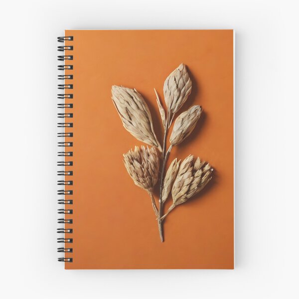 Item preview, Pressed Autumn Grasses on Orange Backdrop designed and sold by EmeraldeaArt.