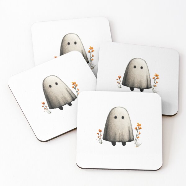 Item preview, Ghost with flowers designed and sold by MendaciousMina.