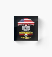 American Son With Ugandan Roots - Gift For Ugandan Son Acrylic Block