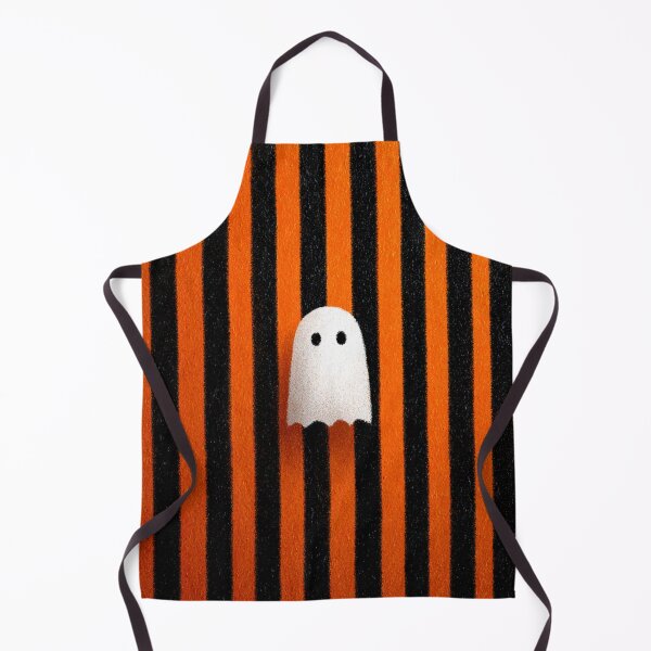 Item preview, Ghost on Black and orange stripes designed and sold by MendaciousMina.