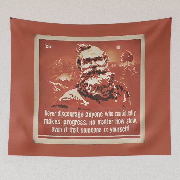 Item preview, Plato Quote Never Discourage Anyone... designed and sold by Abstractarium.