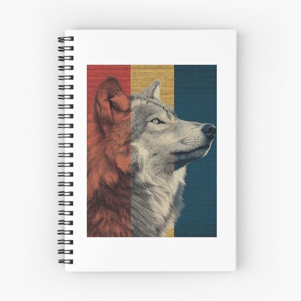 Item preview, Wolf Portrait in Profile – Vintage Retro Design designed and sold by Meiersbeste.