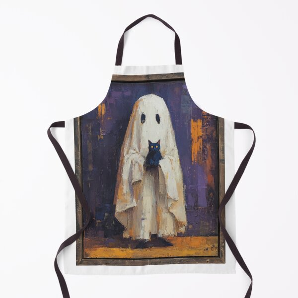 Item preview, Portrait of a ghost holding a cat designed and sold by MendaciousMina.