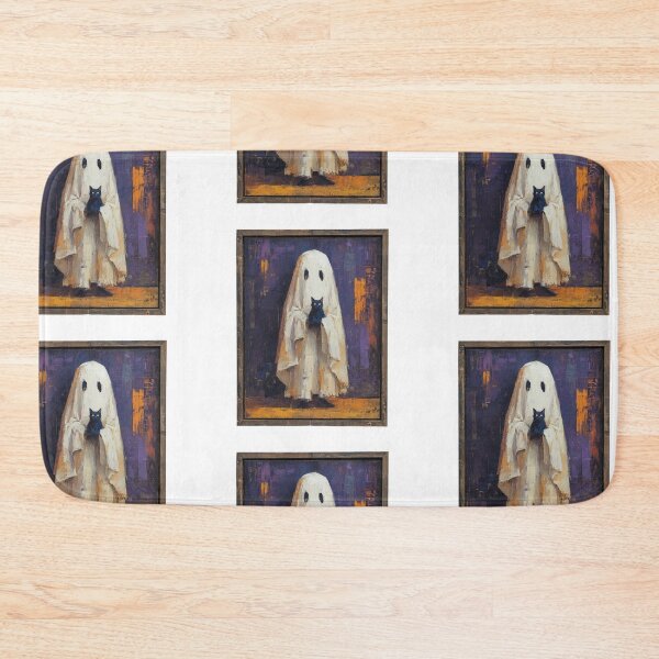 Item preview, Portrait of a ghost holding a cat designed and sold by MendaciousMina.