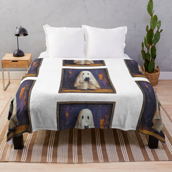 Item preview, Portrait of a ghost holding a cat designed and sold by MendaciousMina.