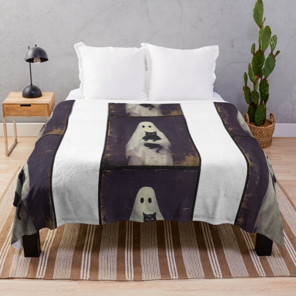 Item preview, Portrait of a ghost holding a cat designed and sold by MendaciousMina.