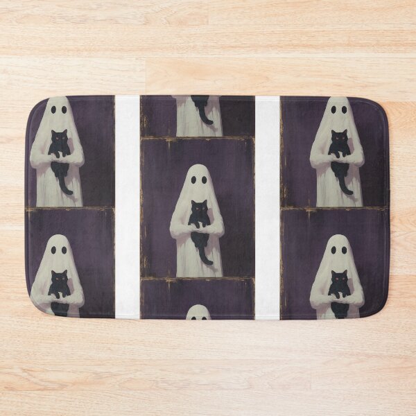 Item preview, Portrait of a ghost holding a cat designed and sold by MendaciousMina.