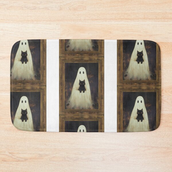 Item preview, Portrait of a ghost holding a black cat designed and sold by MendaciousMina.