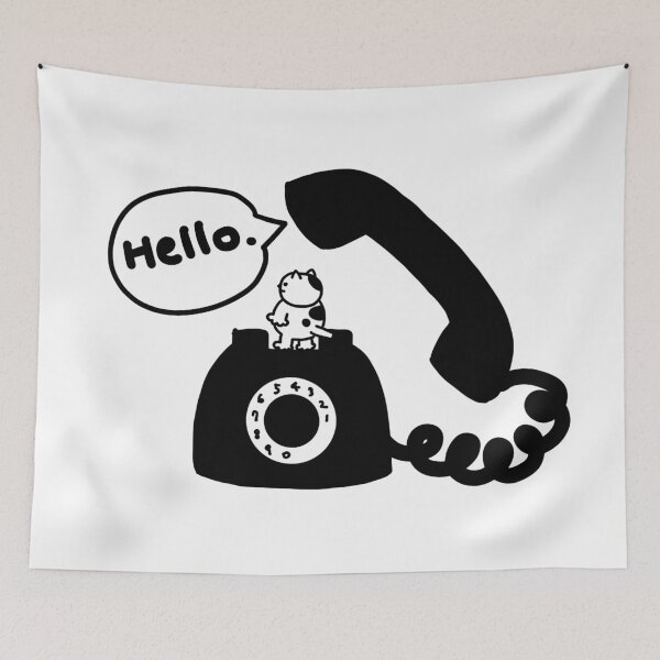 Item preview, a Cat on the phone designed and sold by superbaechoo.