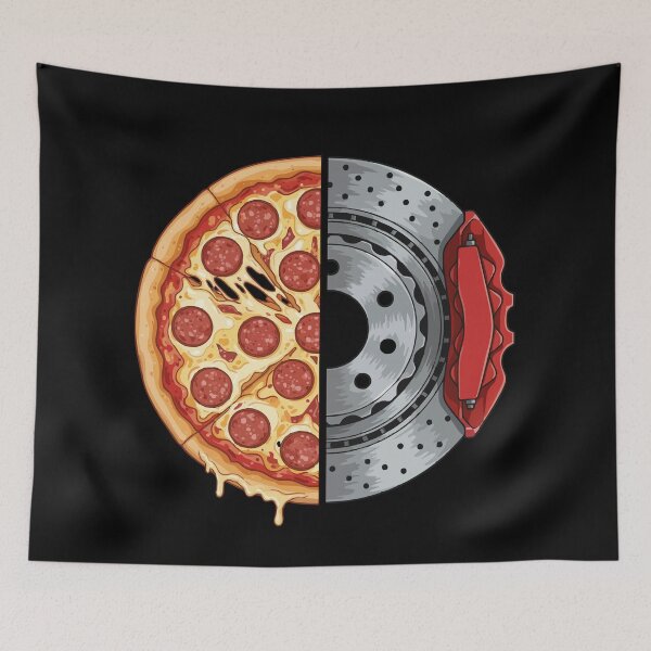 Artikelvorschau, Pizza und Bremse entworfen und verkauft von BronArtworks.