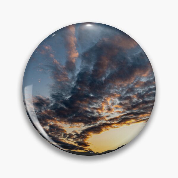 Item preview, Fiery Evening Sky – Dramatic Clouds Over Mountain Silhouette designed and sold by Illia Zelenin.