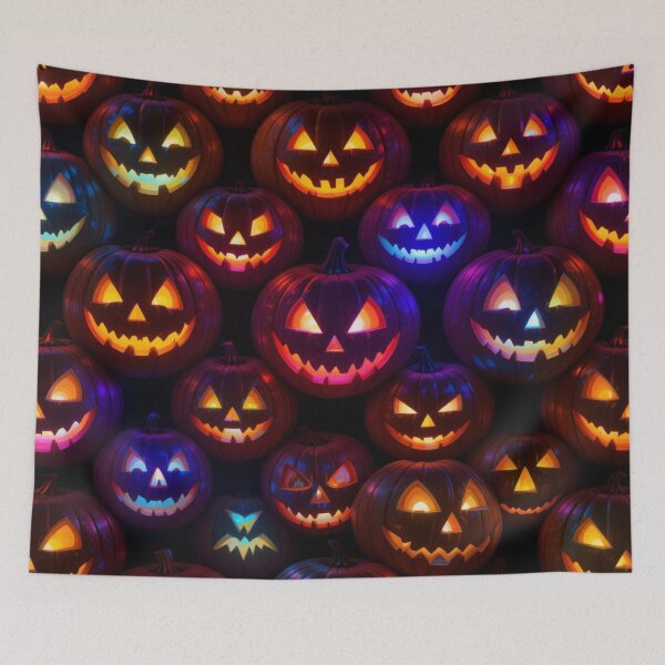 Item preview, Jack-o'-Lanterns in Vibrant Colors designed and sold by InezPhotography.