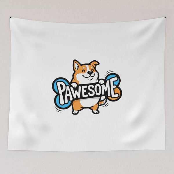 Item preview, Pawesome – Cute Corgi Dog Logo Design designed and sold by Zoom Designs.
