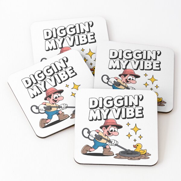Item preview, Diggin My Vibe Funny Metal Detecting Gift  designed and sold by Blok45.