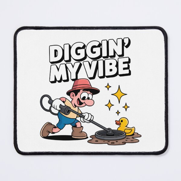 Item preview, Diggin My Vibe Funny Metal Detecting Gift designed and sold by Blok45.