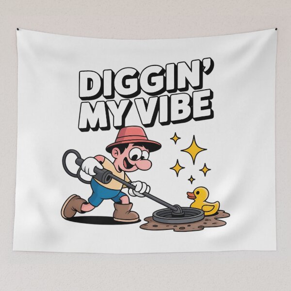 Item preview, Diggin My Vibe Funny Metal Detecting Gift  designed and sold by Blok45.