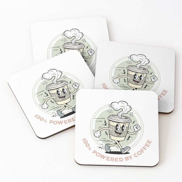 Item preview, 100% powered by coffee designed and sold by goatboyjr.