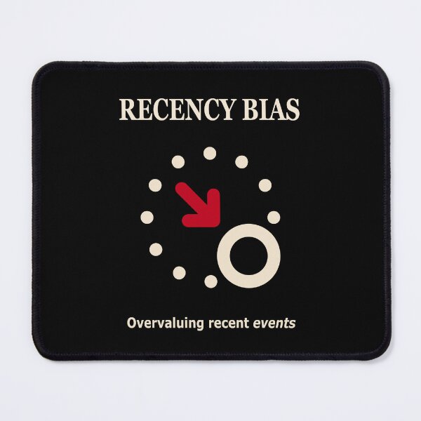 Item preview, Recency Bias T-Shirt – Overvaluing recent events designed and sold by OpenLidStudio.