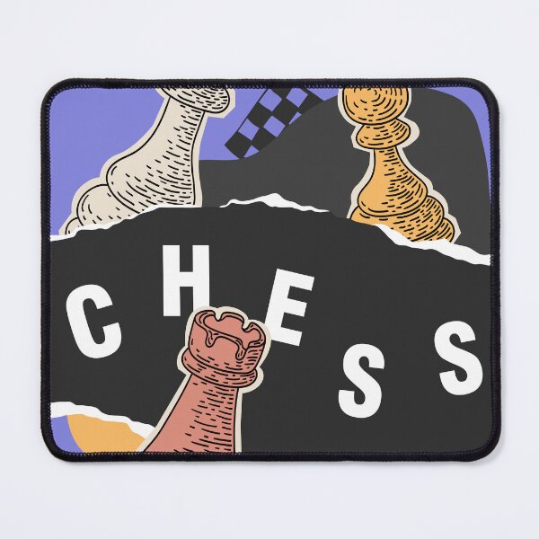 Item preview, Chess Poster Abstract Collage Style Art designed and sold by missbobbit.