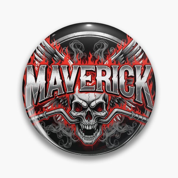 Item preview, Maverick Skull Rider – Biker Flame & Rebel Wings Design designed and sold by WorstGen.