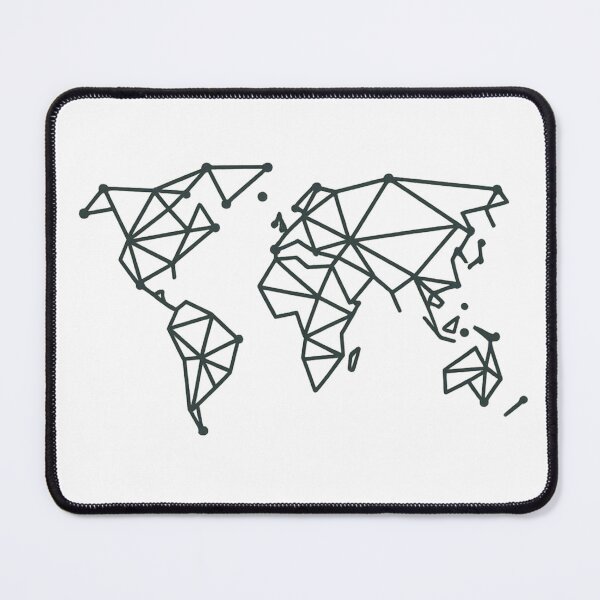 Item preview, Mapa del mundo geométrico minimalista designed and sold by Design Express.