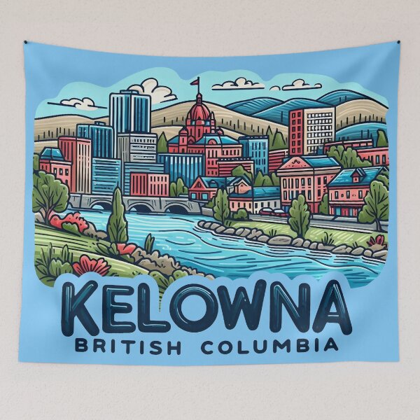 Item preview, Kelowna BC Canada  designed and sold by HowToCanadian.