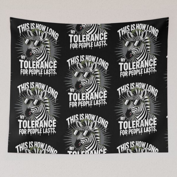 Item preview, This Is How Long My Tolerance For People Lasts - Funny Gifts For Introverts and Sarcasm Lovers designed and sold by LovelyEvaDesign.