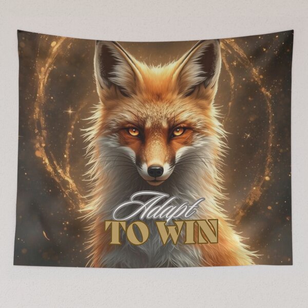 Item preview, Adapt to Win – Mystic Fox Totem | Motivational Animal Spirit Design designed and sold by Mvolo.