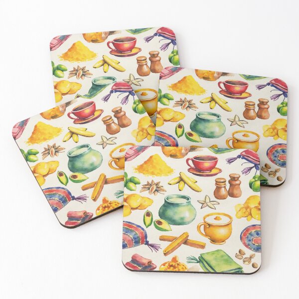 Item preview, Cozy Market Morning - Watercolor Food and Spice Pattern designed and sold by PaperCastle.