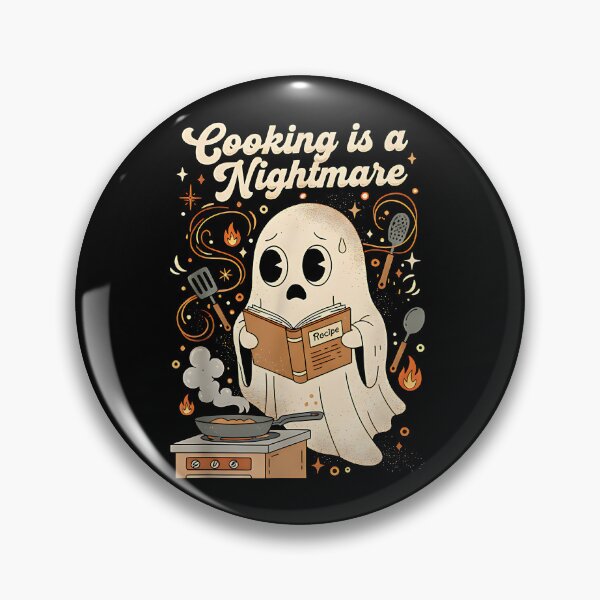 Item preview, COOKING IS A NIGHTMARE - RERO SPOOKY GHOST IN THE KITCHEN designed and sold by justyna-s28.
