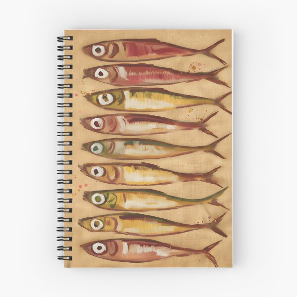 Artikelvorschau, Sardinen Illustration Poster – Küstenküche Wandkunst, Minimalistischer Fischdruck entworfen und verkauft von lucentartshop1.
