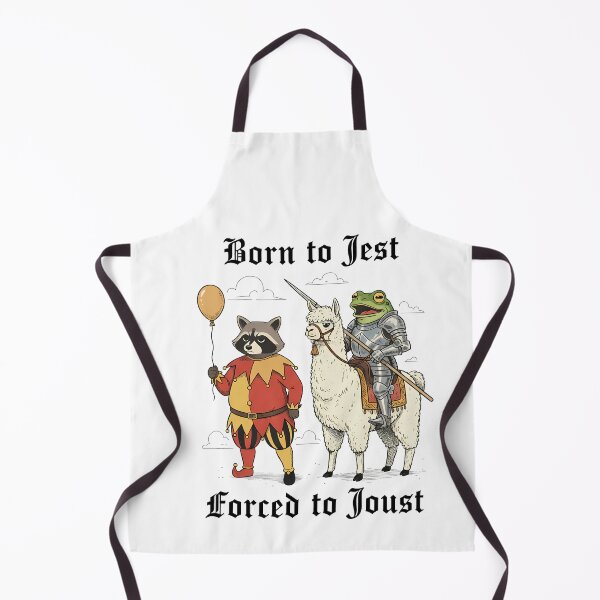 Item preview, Born to Jest Forced to Joust Shirt – Funny Medieval Animal Mashup Tee designed and sold by ElCrocodel.