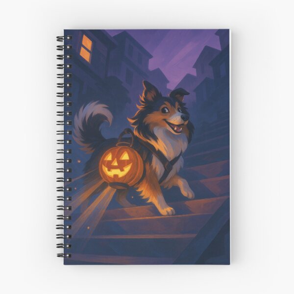 Item preview, Sheltie Lantern Bearer Halloween Fantasy Scene designed and sold by Flying Doggo.
