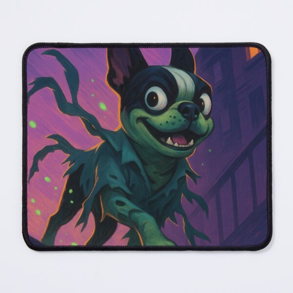 Item preview, Boston Terrier Zombie Costume Cinematic Artwork designed and sold by Flying Doggo.