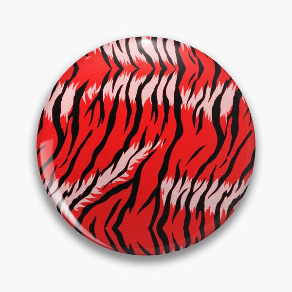 Artikelvorschau, Rotes Tigerfell-Musterdesign entworfen und verkauft von PatternTitan.