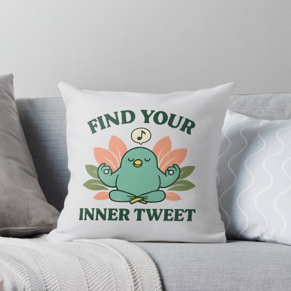 Item preview, Funny Meditating Bird – Find Your Inner Tweet Yoga Design designed and sold by Furr-n-Purr.