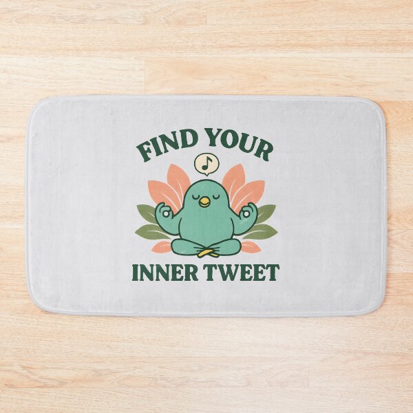 Item preview, Funny Meditating Bird – Find Your Inner Tweet Yoga Design designed and sold by Furr-n-Purr.