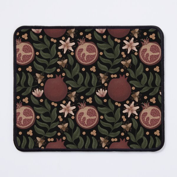Item preview, Persephone’s Cycle – Gothic Mythology Pomegranate and Bees Pattern designed and sold by paintingbetween.