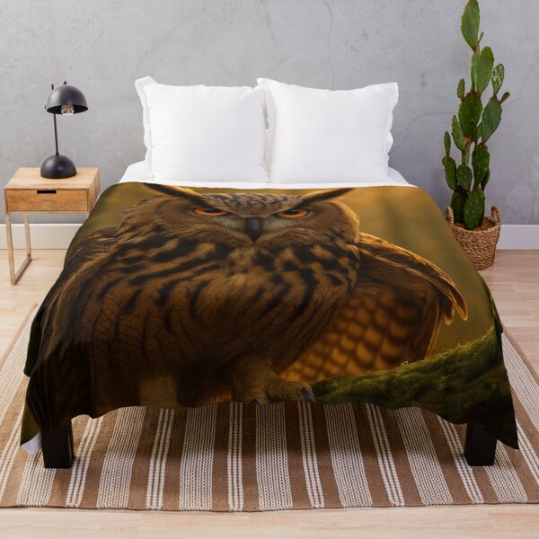 Item preview, Majestic owl in the forest designed and sold by BreakingWorse.