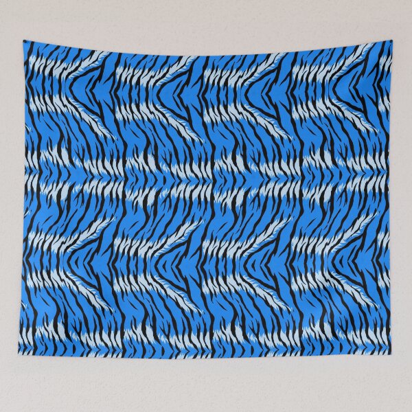 Item preview, Blue Tiger Skin Pattern Design  designed and sold by PatternTitan.