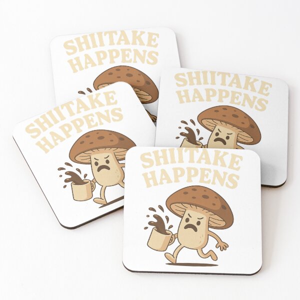 Item preview, Shiitake Happens – Coffee Chaos Edition designed and sold by QuestandQuirk.
