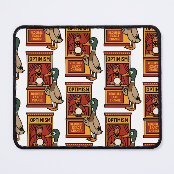 Item preview, Funny Duck Fortune Teller Quote – Optimism Requires Exact Change designed and sold by TeeTimeTreasure.
