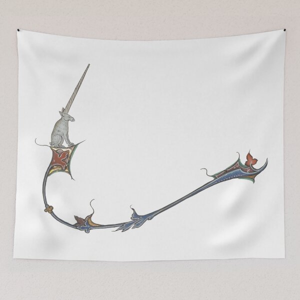 Item preview, Medieval unicorn marginalia designed and sold by IllmadeErrant.