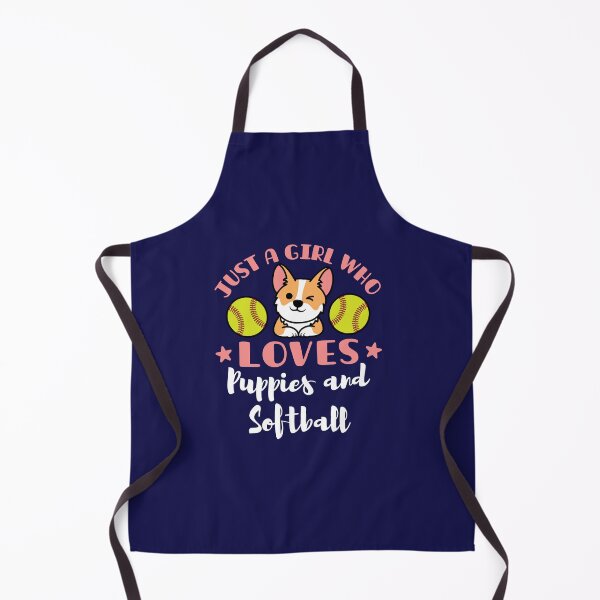 Item preview, Just A Girl Who Loves Puppies and Softball designed and sold by jaygo.