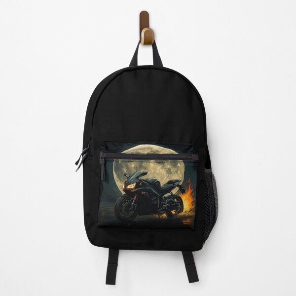 Item preview, Sportbike Under the Full Moon – Midnight Rev designed and sold by revved-roasted.
