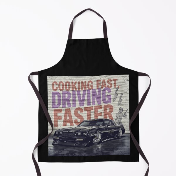 Item preview, Cooking Fast, Driving Faster – Classic Car Chef Design designed and sold by revved-roasted.