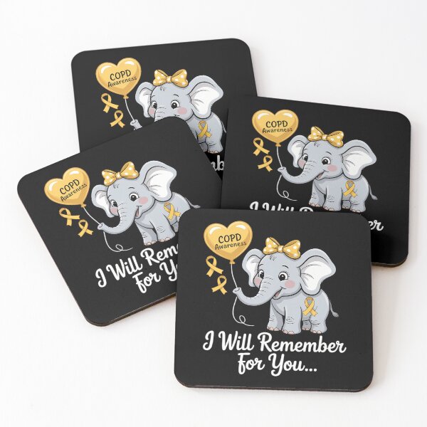 Item preview, COPD Awareness Elephant I Will Remember You designed and sold by tearbytea.