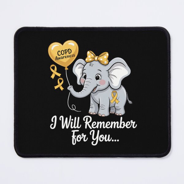 Item preview, COPD Awareness Elephant I Will Remember You designed and sold by tearbytea.