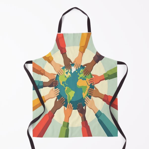 Item preview, Diverse Hands Holding Earth – Unity & Equality Minimal Illustration designed and sold by Rudro-Fashion.
