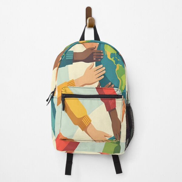 Item preview, Diverse Hands Holding Earth – Unity & Equality Minimal Illustration designed and sold by Rudro-Fashion.